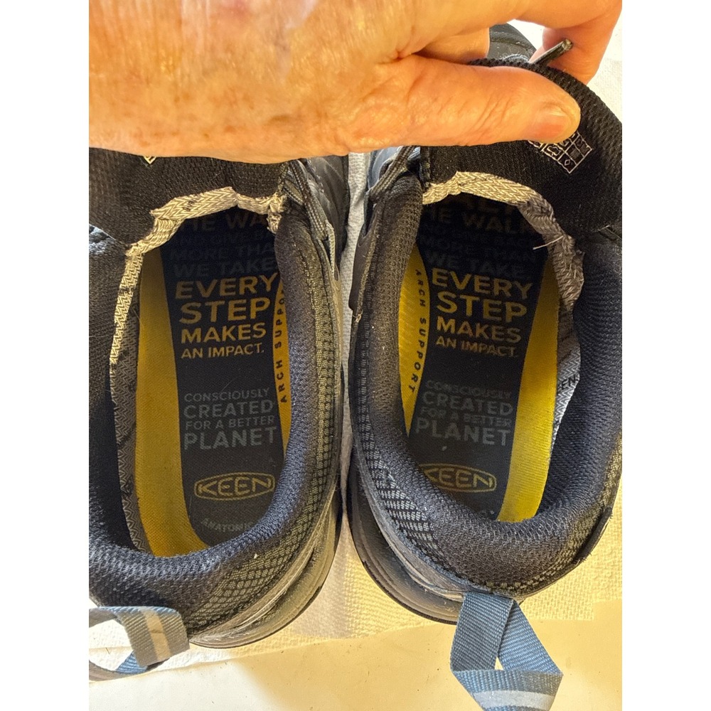 Keen Targhee III Waterproof Hiking Shoes Mens 10 Gray Black Low Trail 1017785 - Picture 11 of 12
